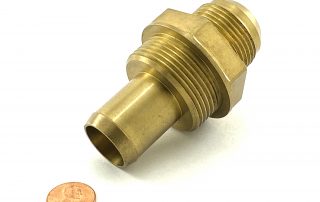 cnc machining outlet nozzle brass